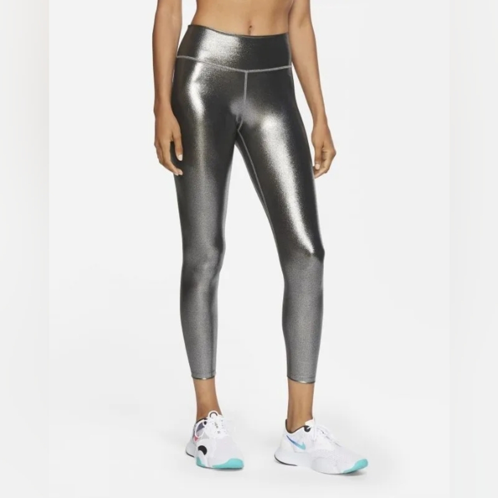 Nike One Icon Dri-Fit Silver 7/8 Leggings